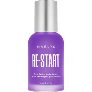 MAËLYS RE-START Resurfacing Body Serum for Smooth Skin, 30-Day Results, AHA Exfoliant