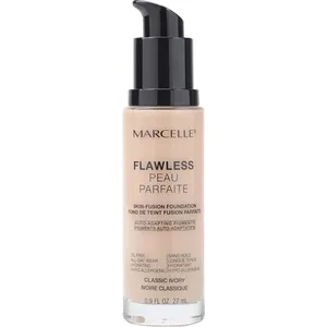 Marcelle Flawless Foundation Classic Ivory - 10-Hour Waterproof, Hypoallergenic, Oil-Free Formula
