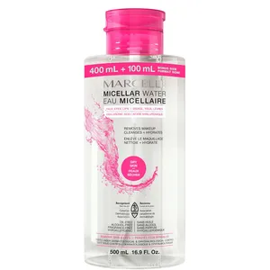 Marcelle Micellar Water 500 mL for Dry Skin - Bonus Size, Hydrating Makeup Remover, Gentle Cleanser