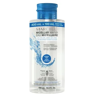Marcelle Micellar Water for Normal Skin 500 ML - Gentle Cleanser, Makeup Remover, Aloe Vera Infused