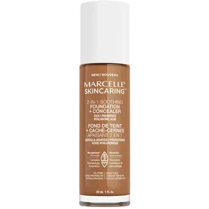 Marcelle Skincaring 2-in-1 Soothing Foundation + Concealer Medium Beige for Hydration & Coverage