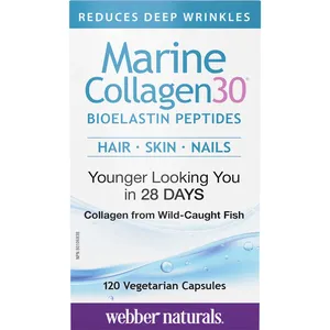 Marine Collagen30® Bioelastin Peptides - 100% Marine-Based Type I Collagen, Reduces Deep Wrinkles