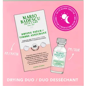 Mario Badescu Drying Duo Set - Acne Spot Treatment Lotion & Patches for Blemish-Free Skin