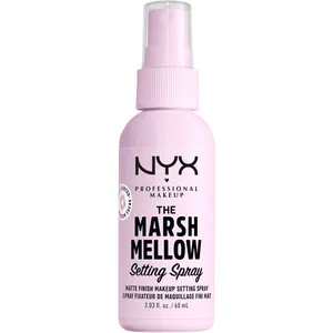 Marshmellow Matte Setting Spray, 10-in-1 Benefits, 16H Wear, Vegan & Cruelty-Free, Clear