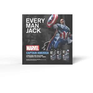 Marvel Captain America Citrus Flight Body Collection - Natural Ingredients, No Animal Testing, Recyclable Packaging