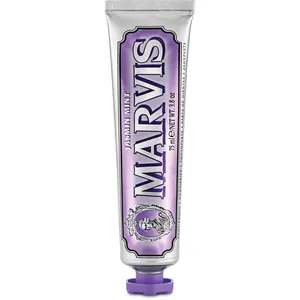 Marvis Jasmin Mint Toothpaste - Unique Floral Mint Flavor, Polishes Teeth, Removes Plaque & Tartar