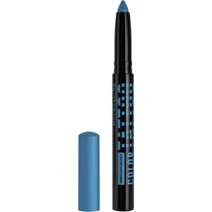 Maybelline Color Tattoo Eye Stix, 1.4g Extravagant Blue - 24H Multi-Use Longwear Cream Shadow