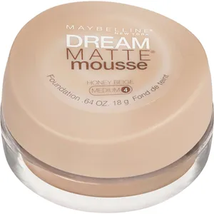 Maybelline Dream Matte Mousse Foundation - Nude, 16-Hour Shine-Free Finish, Medium-to-Full Coverage