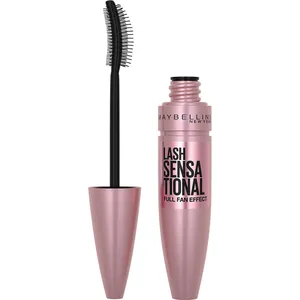 Maybelline Lash Sensational Washable Mascara - Blackest Black, Volumizing, Lengthening Effect