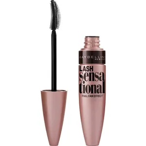 Maybelline Lash Sensational Washable Mascara - Brownish Black for Full Fan Effect Lashes