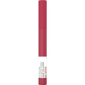 Maybelline SuperStay Ink Crayon Lipstick in Check Yourself - Longwear Matte Lip Color with Sharpener