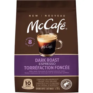 McCafÃ© Dark Roast Espresso Coffee Capsules - Nespresso Compatible, Sustainable & Rich Flavor