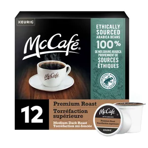 McCafé Premium Medium Dark Roast Decaf K-Cup Pods - Rich Aroma & Smooth Flavor, 100% Arabica