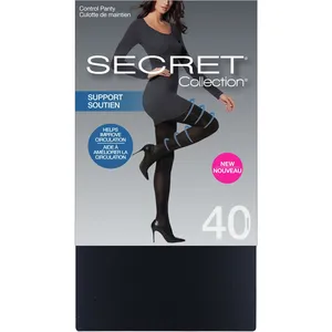 Medium Support Control Top Tight in Noir - Taille B for Energized Legs and Comfortable Fit