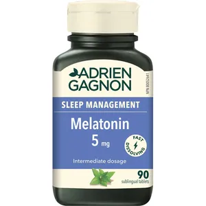 Melatonin 5mg Fast Dissolving Tablets for Sleep Aid, Jet Lag Relief, Quick Dissolve Formula