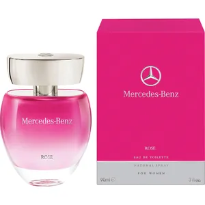 Mercedes-Benz Eau De Toilette Rose - Sweet Floral Perfume for Women with Grapefruit & Cedar Notes