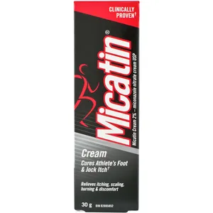 Micatin Cream for Fast Relief from Athlete's Foot, Jock Itch, and Ringworm - 2% Miconazole