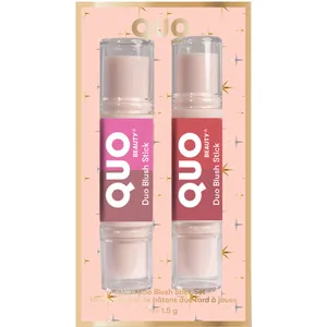 Mini Duo Blush Stick Set by Quo Beauty - Short & Sweet & Fun Colors for Effortless Radiance