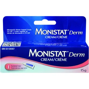 Monistat Derm Cream - Antifungal Relief for Vaginal Itching, Burning, Irritation - 9g, 15g, 30g