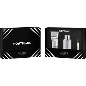 Montblanc Explorer Platinum Eau de Parfum Set - 100ml Spray, 100ml Shower Gel, 7.5ml Mini