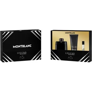 Montblanc Legend Eau de Parfum Set - 100ml Spray, 100ml Shower Gel, 7.5ml Mini - Fresh Woody Aroma