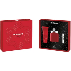 Montblanc Legend Red Eau de Parfum Set for Him - 100ml & 15ml with Shower Gel - Aromatic-Woody Scent
