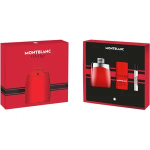Montblanc Legend Red Set - Energizing Aromatic-Woody Scent for Men with Blood Orange & Sage