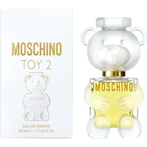 Moschino TOY 2 Eau de Parfum for Women - Floral Woody Musk, 100ml Sculpted Teddy Bear Bottle