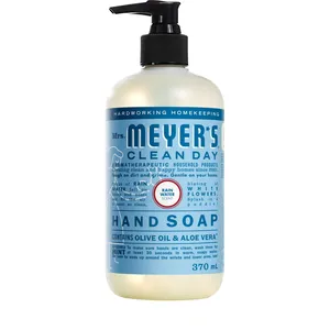 Mrs. Meyer's Rain Water Hand Soap with Olive Oil and Aloe Vera - 12.5 oz Moisturizing Liquid Cleanser