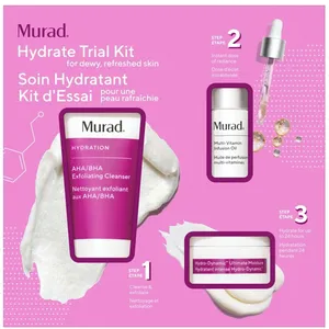 Murad Hydrate Trial Kit for Smooth, Glowing Skin with Powerful Moisture Attractors
