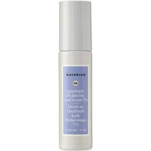 NATURIUM Quadruple Hyaluronic Acid Serum 5% - Vegan Hydrating Formula for Plump, Youthful Skin