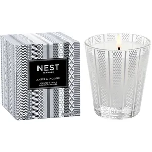 NEST Amber & Incense Classic Candle - Crisp Black Amber, Frankincense & Cedar - Exotic Fragrance