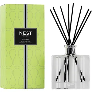NEST New York Bamboo Reed Diffuser - Exquisite White Floral & Green Notes Aroma for 90 Days
