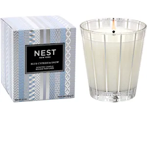 NEST New York Blue Cypress & Snow Classic Candle - Crisp Blue Cypress, Juniper Berry, Smoked Vanilla