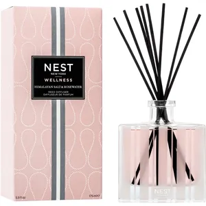 NEST New York Himalayan Salt & Rosewater Reed Diffuser â€“ 90 Days of Continuous Relaxing Fragrance