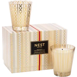 NEST New York Holiday & Birchwood Pine Classic Candle Set - Festive Aromas for Home DÃ©cor
