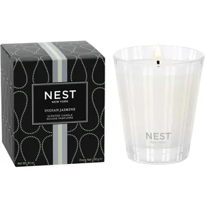 NEST New York Indian Jasmine Classic Candle - Lush Jasmine Fields with Red Berries & Bergamot