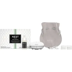 NEST New York Portable Fragrance Diffuser Set with Wild Mint & Eucalyptus for Aromatherapy Anywhere