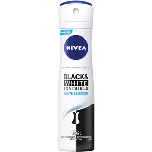 NIVEA Black & White Invisible White Blossom Anti-Perspirant Dry Spray - 48h Odour Protection