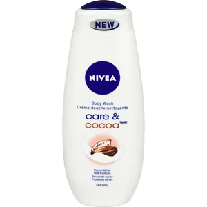 NIVEA Cocoa Butter & Macadamia Oil Body Wash for Soft, Moisturized Skin