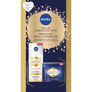 NIVEA Hello Luminous Skin Gift Set with LUMINOUS630 Serum & Even Tone Cream for Radiant Skin