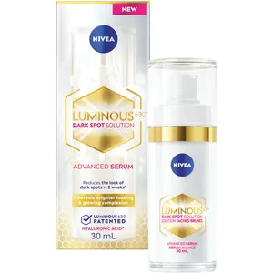 NIVEA Luminous 630 Dark Spot Solution Serum with Hyaluronic Acid for Radiant Skin, All Skin Types