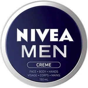 NIVEA MEN Crème - Moisturizing Face, Body & Hands Cream with Vitamin E - Fast Absorption, Fresh Scent