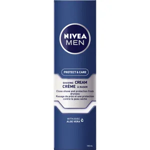 NIVEA MEN Protect & Care Moisturizing Shaving Cream with Aloe Vera & Pro-Vitamin B5, 150ml
