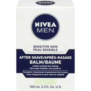 NIVEA MEN Sensitive Skin After Shave Balm with Chamomile & Vitamin E for Instant Soothing