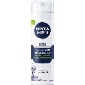 NIVEA MEN Sensitive Skin Shaving Foam with Chamomile & Vitamin E for Soothing Shave