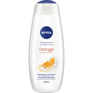 NIVEA Orange & Avocado Oil Body Wash with Bamboo Milk - Nourishing & Moisturizing Shower Cream