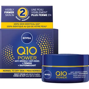 NIVEA Q10 Plus Anti-Wrinkle Night Care Cream - Energizing Formula for Younger-Looking Skin