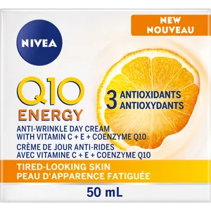 NIVEA Q10 Plus C Anti-Wrinkle Day Cream - Energizing Moisturizer with Coenzyme Q10 & Vitamin C