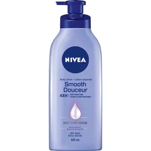 NIVEA Smooth Body Lotion with Shea Butter for Long-Lasting Intensive Moisture and Soft Skin